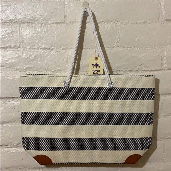 Blue  Star Handbags - Woven Tote